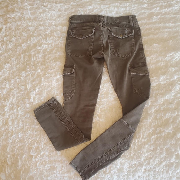 CurrentElliot Kardasian Olive Denim Cargo Pants - Picture 5 of 8